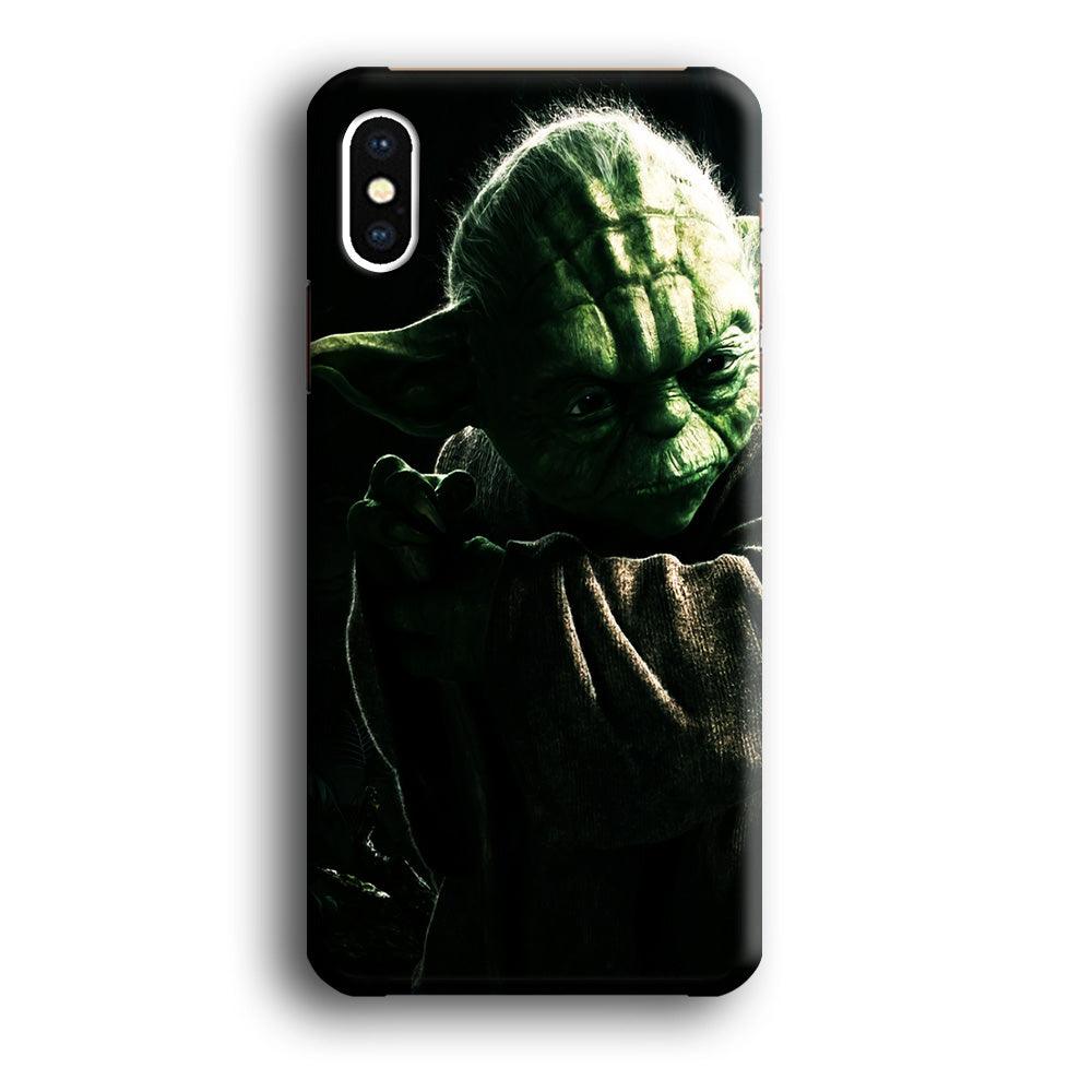 Star Wars Master Yoda iPhone X Case-Plastic / Full Wrap (3D Case)-Xtracase
