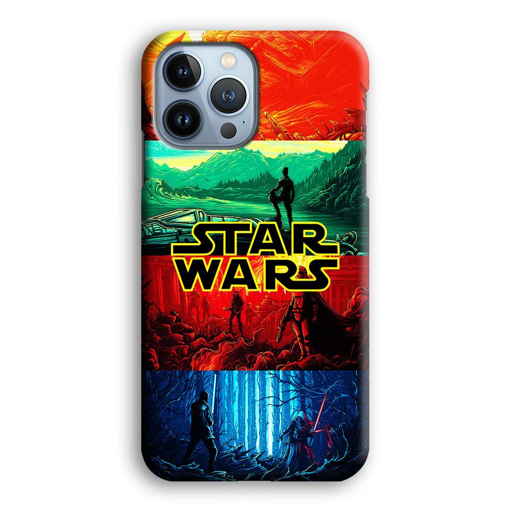 Star Wars Poster Art iPhone 13 Pro Max Case-Plastic / Full Wrap (3D Case)-Xtracase