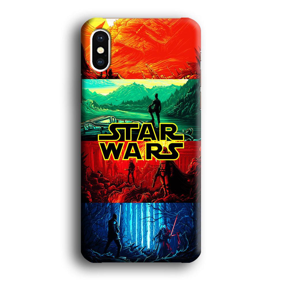 Star Wars Poster Art iPhone Xs Case-Plastic / Full Wrap (3D Case)-Xtracase