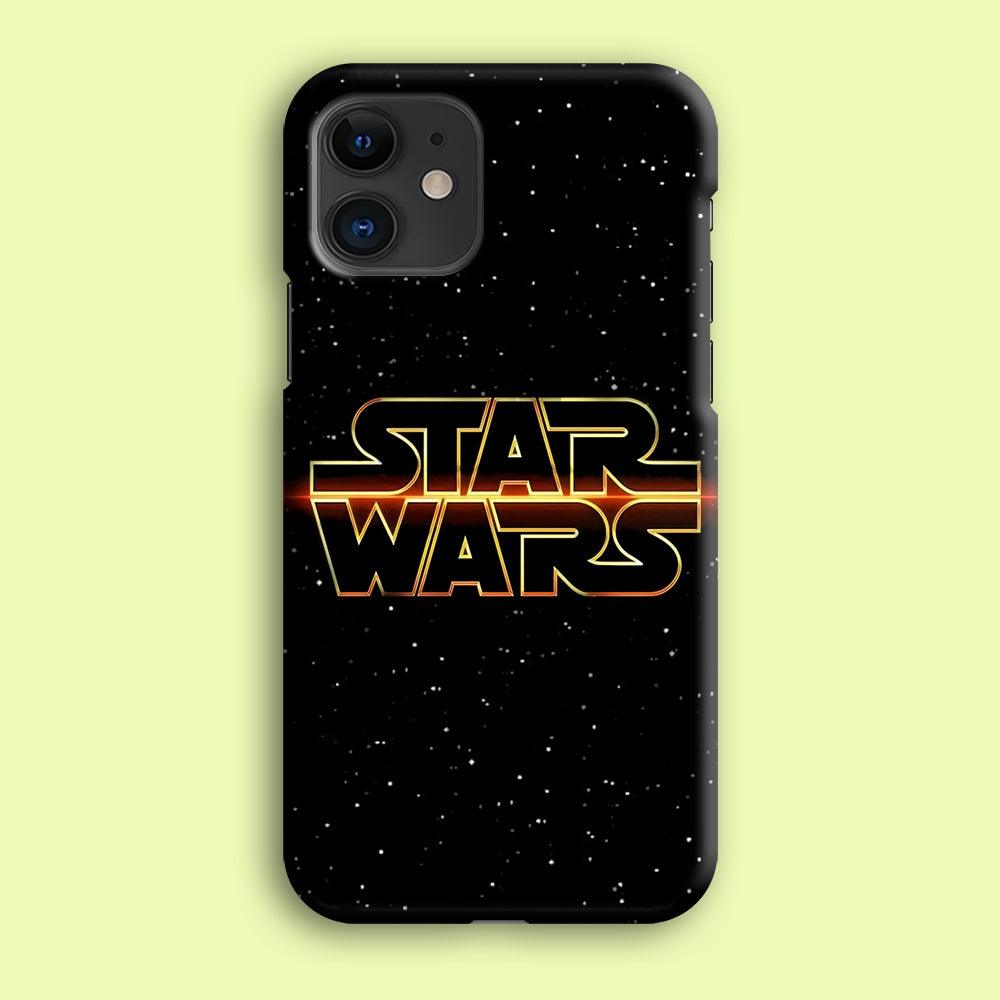 Star Wars Space Sparkly iPhone 12 Mini Case-Plastic / Full Wrap (3D Case)-Xtracase