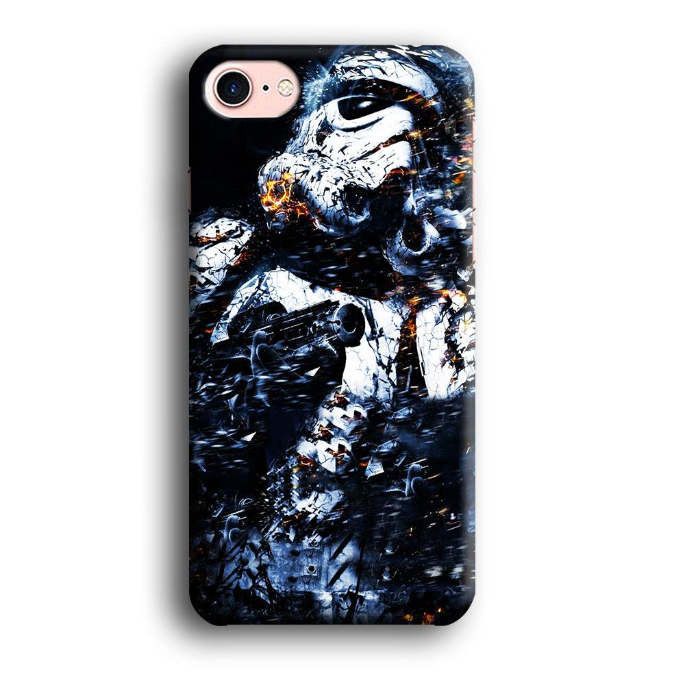 Star Wars Stormtrooper Abstract iPhone SE 2020 Case-Plastic / Full Wrap (3D Case)-Xtracase