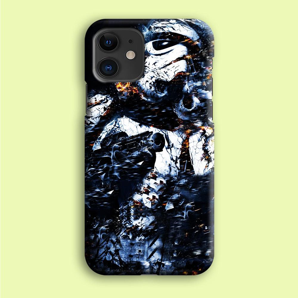 Star Wars Stormtrooper Abstract iPhone 12 Case-Plastic / Full Wrap (3D Case)-Xtracase