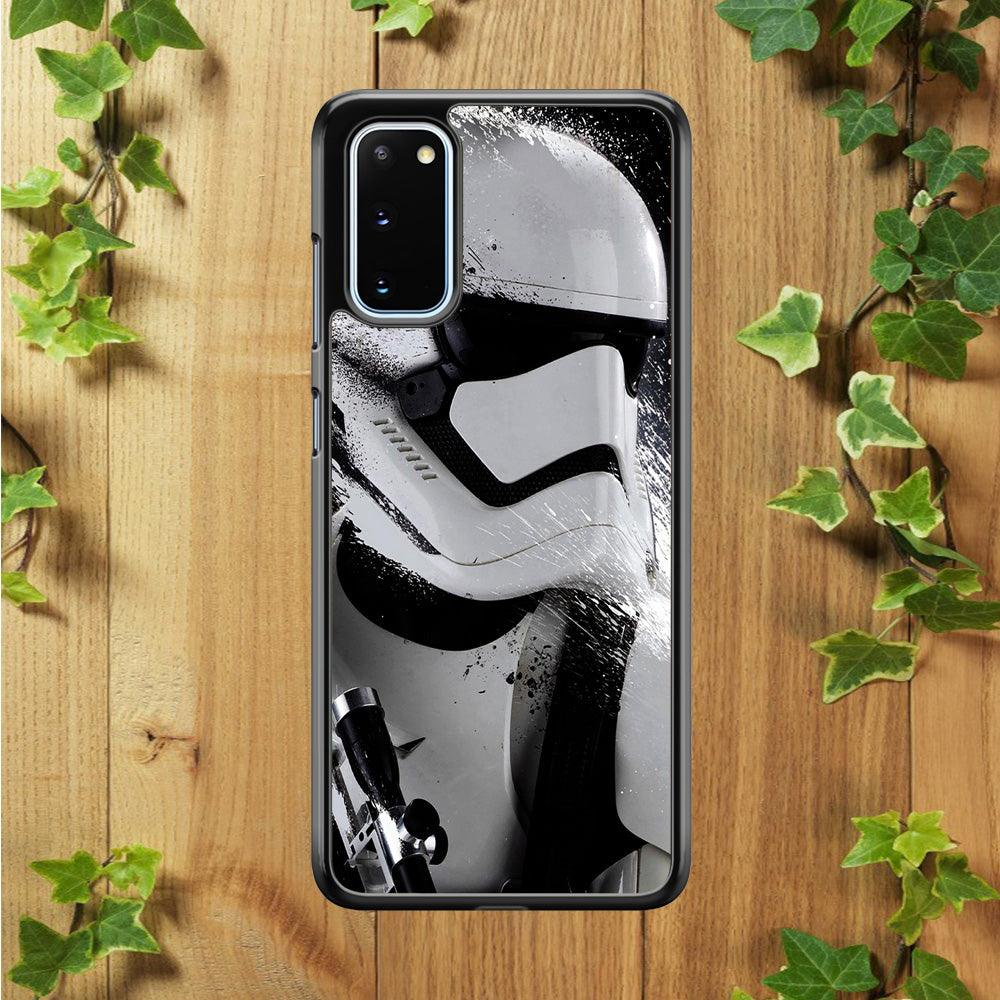 Star Wars Stormtrooper Painting Samsung Galaxy S20 Case-Rubber / Black (2D Case)-Xtracase