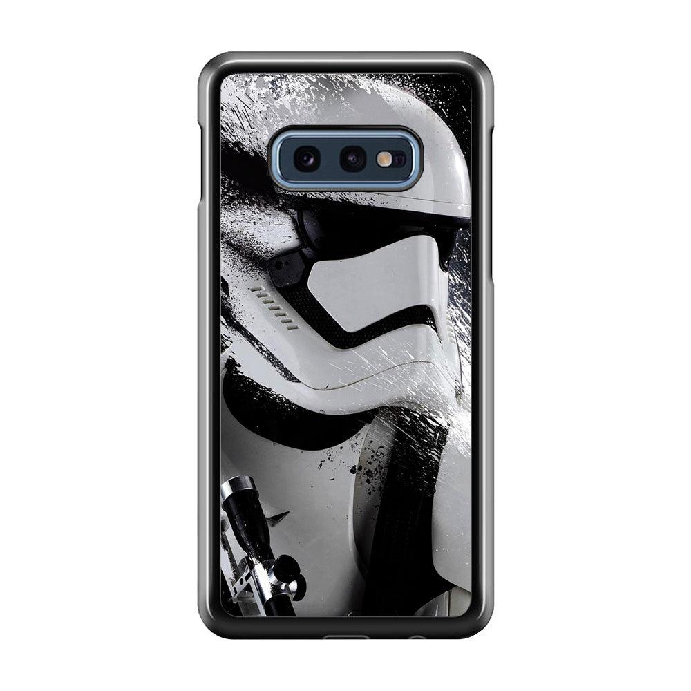 Star Wars Stormtrooper Painting Samsung Galaxy S10E Case-Rubber / Black (2D Case)-Xtracase