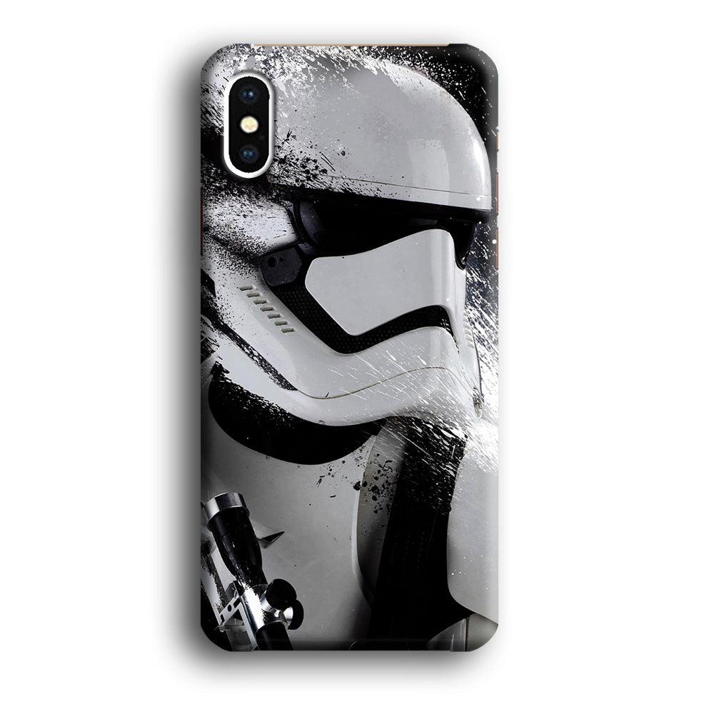 Star Wars Stormtrooper Painting iPhone X Case-Plastic / Full Wrap (3D Case)-Xtracase