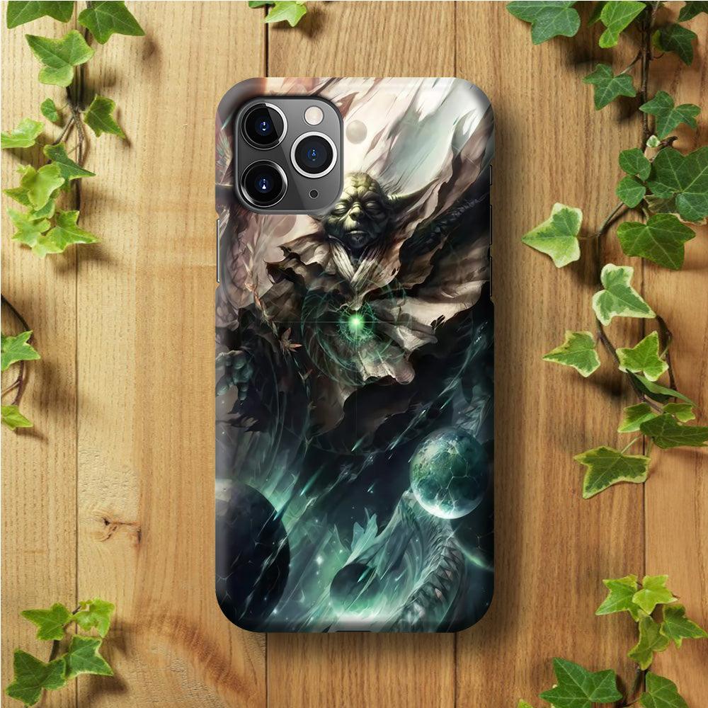 Star Wars Yoda iPhone 11 Pro Max Case-Plastic / Full Wrap (3D Case)-Xtracase