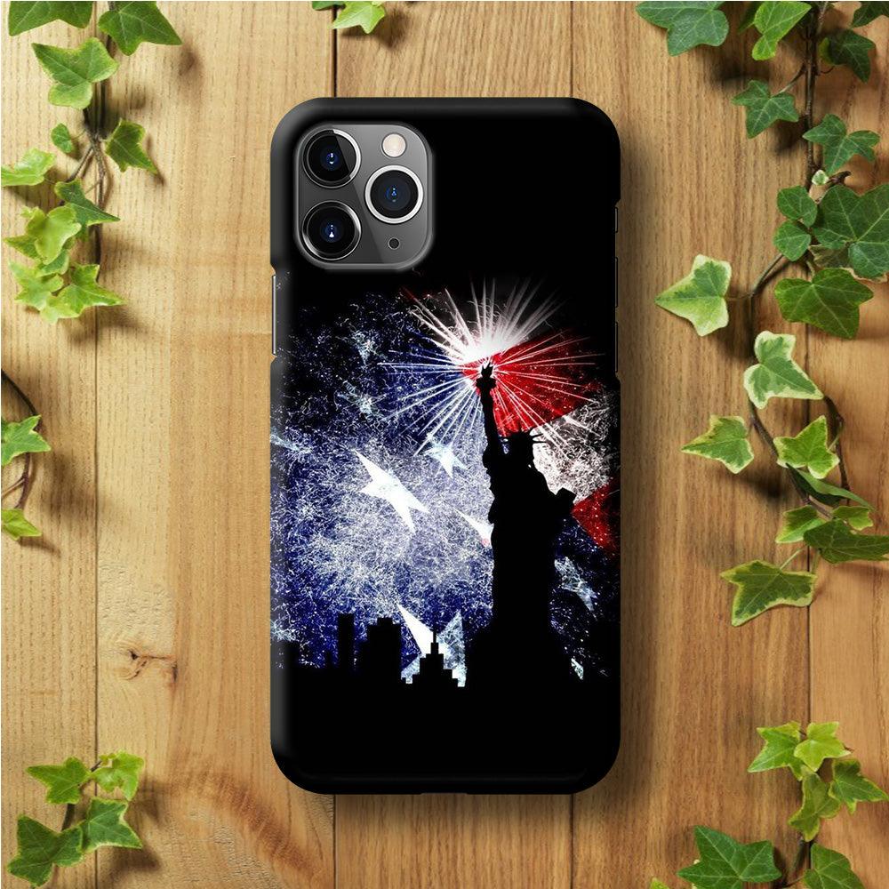 Statue of Liberty USA iPhone 11 Pro Case-Plastic / Full Wrap (3D Case)-Xtracase