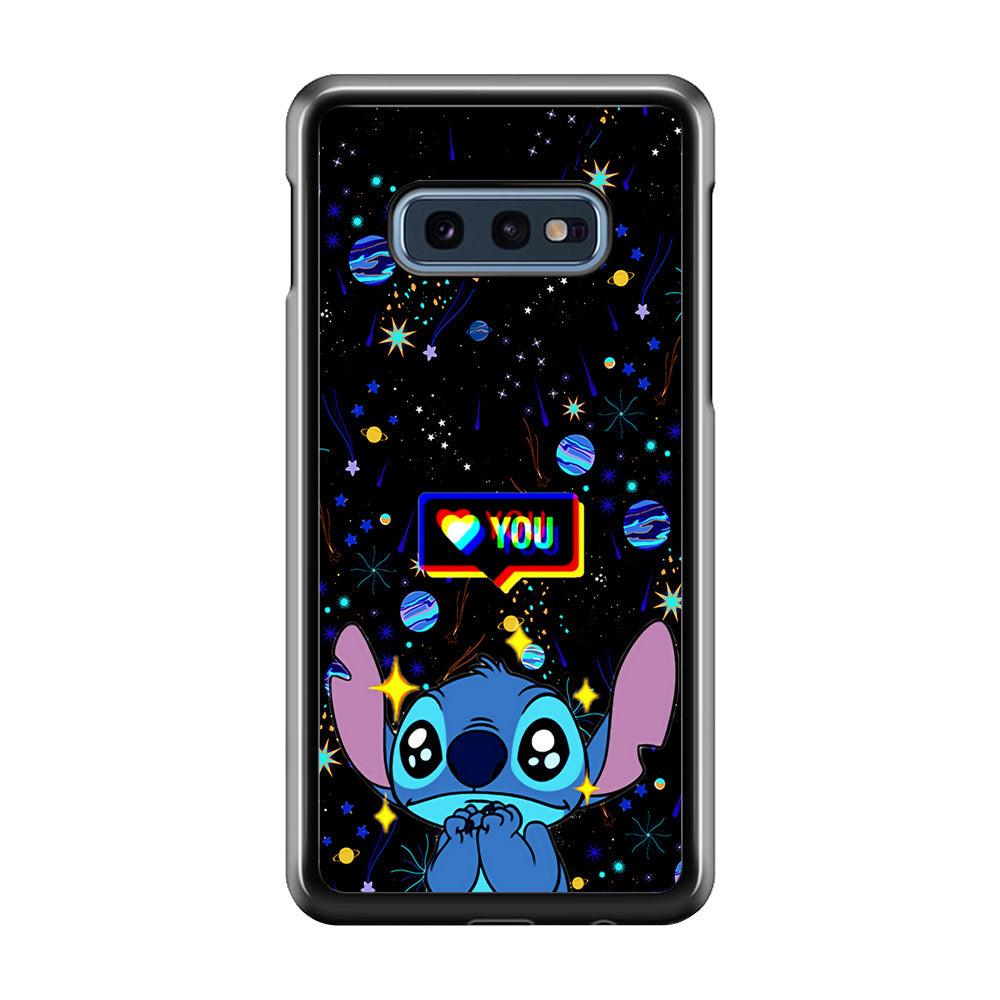 Stitch Love You Samsung Galaxy S10E Case-Plastic / Full Wrap (3D Case)-Xtracase