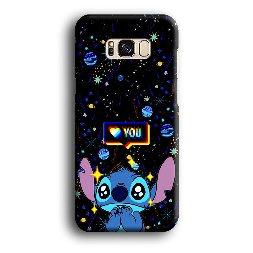 Stitch Love You Samsung Galaxy S8 Plus Case-Plastic / Full Wrap (3D Case)-Xtracase