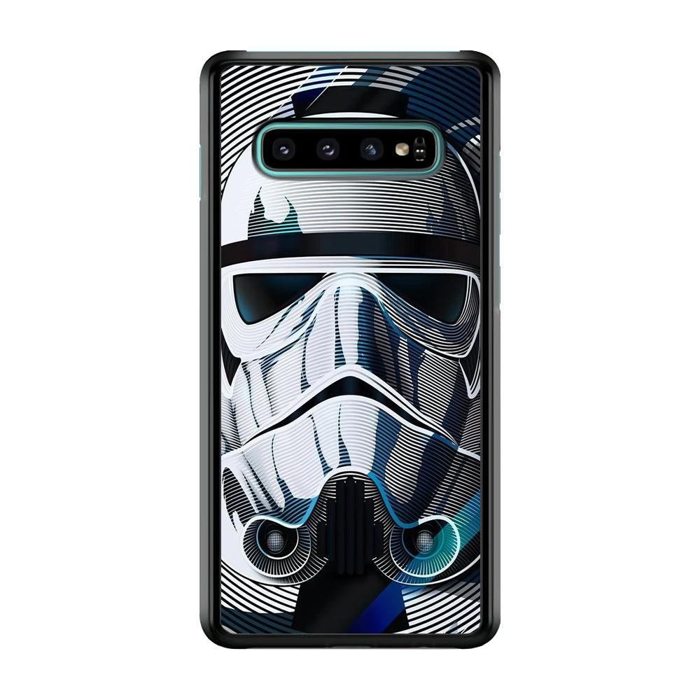 Stormtrooper Face Star Wars Samsung Galaxy S10 Case-Plastic / Full Wrap (3D Case)-Xtracase