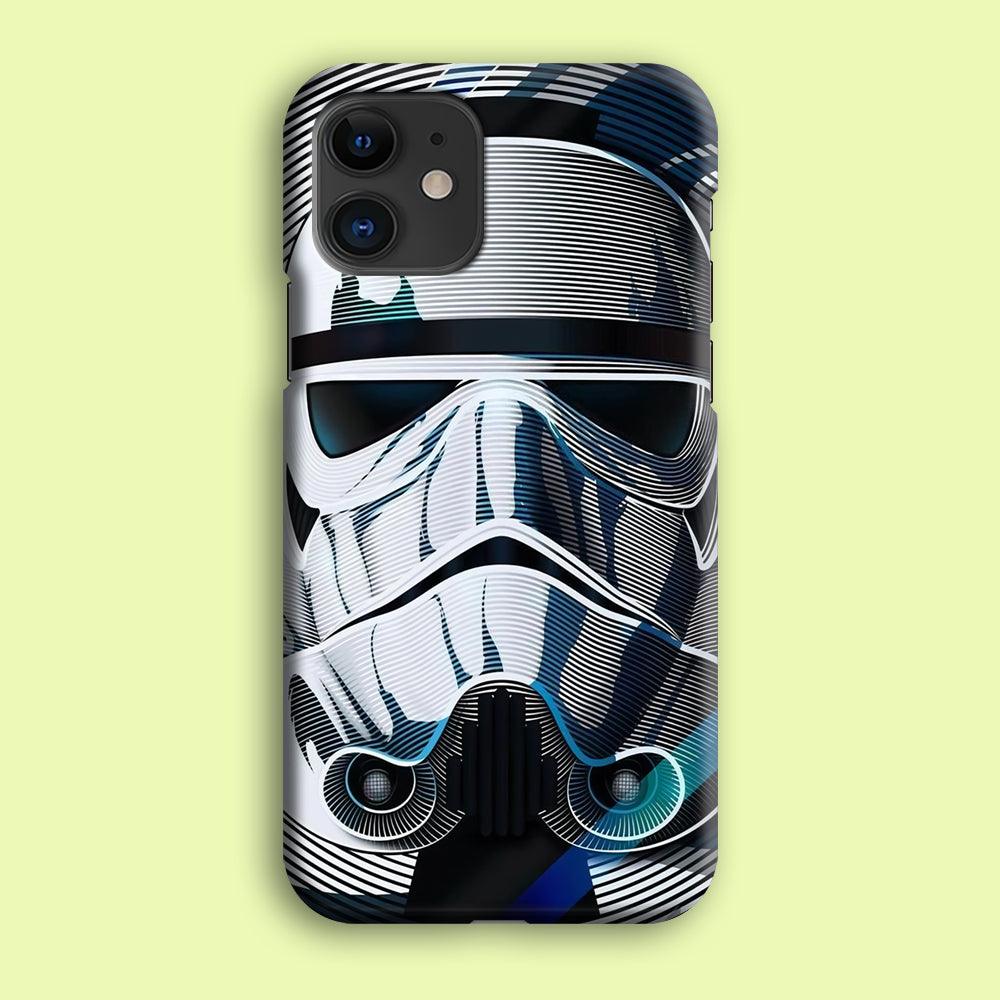 Stormtrooper Face Star Wars iPhone 12 Mini Case-Plastic / Full Wrap (3D Case)-Xtracase