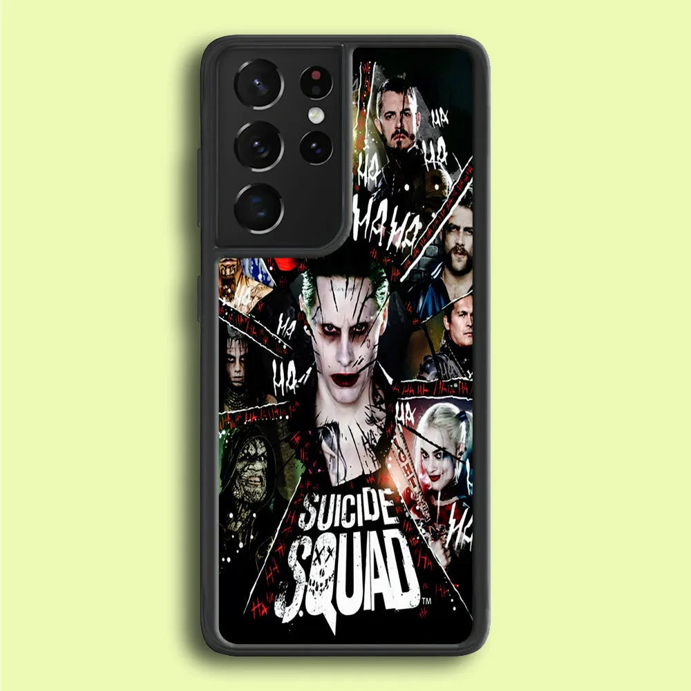 Suicide Squad Character Samsung Galaxy S25 Ultra Case-Rubber / Black (2D Case)-Xtracase