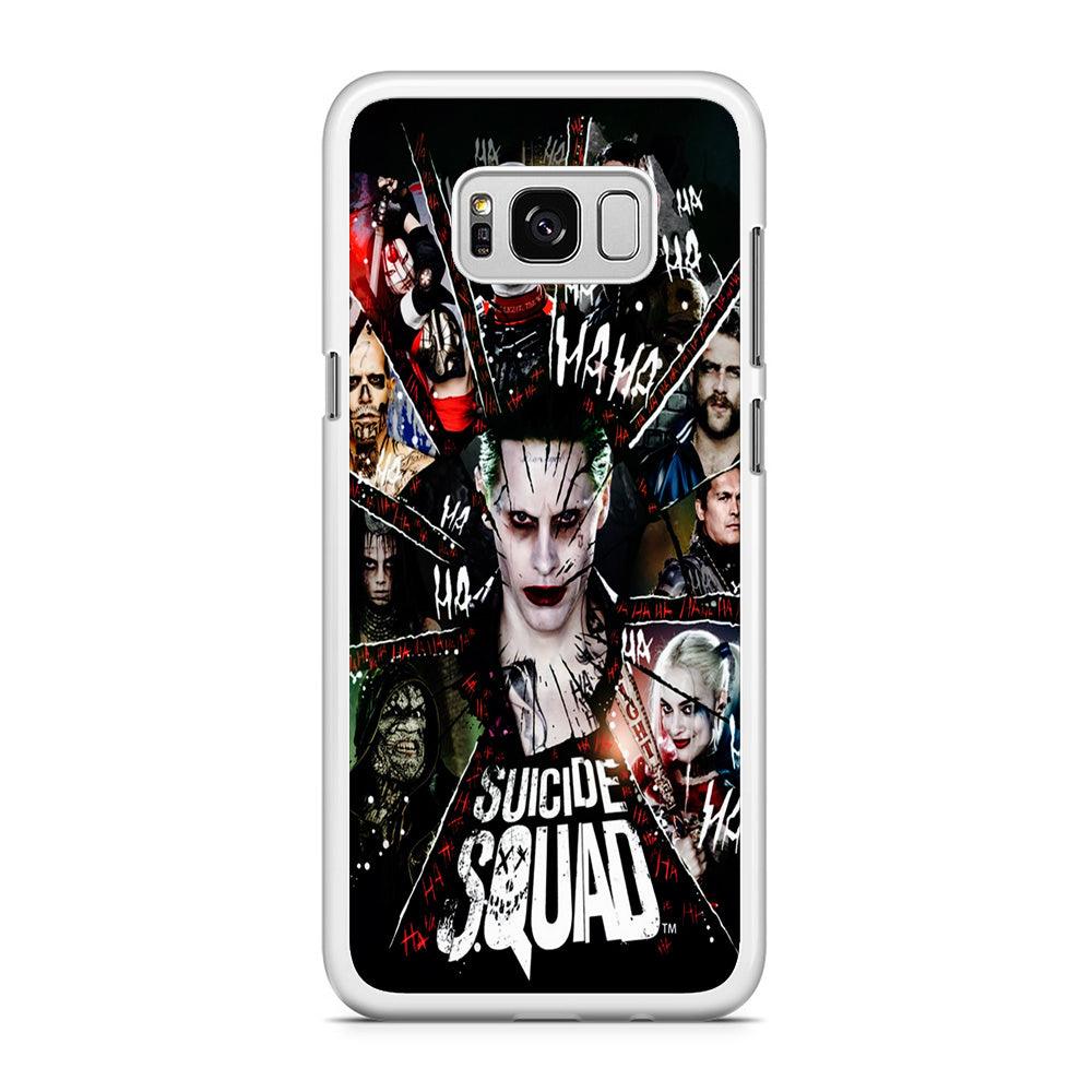 Suicide Squad Character Samsung Galaxy S8 Case-Rubber / White (2D Case)-Xtracase