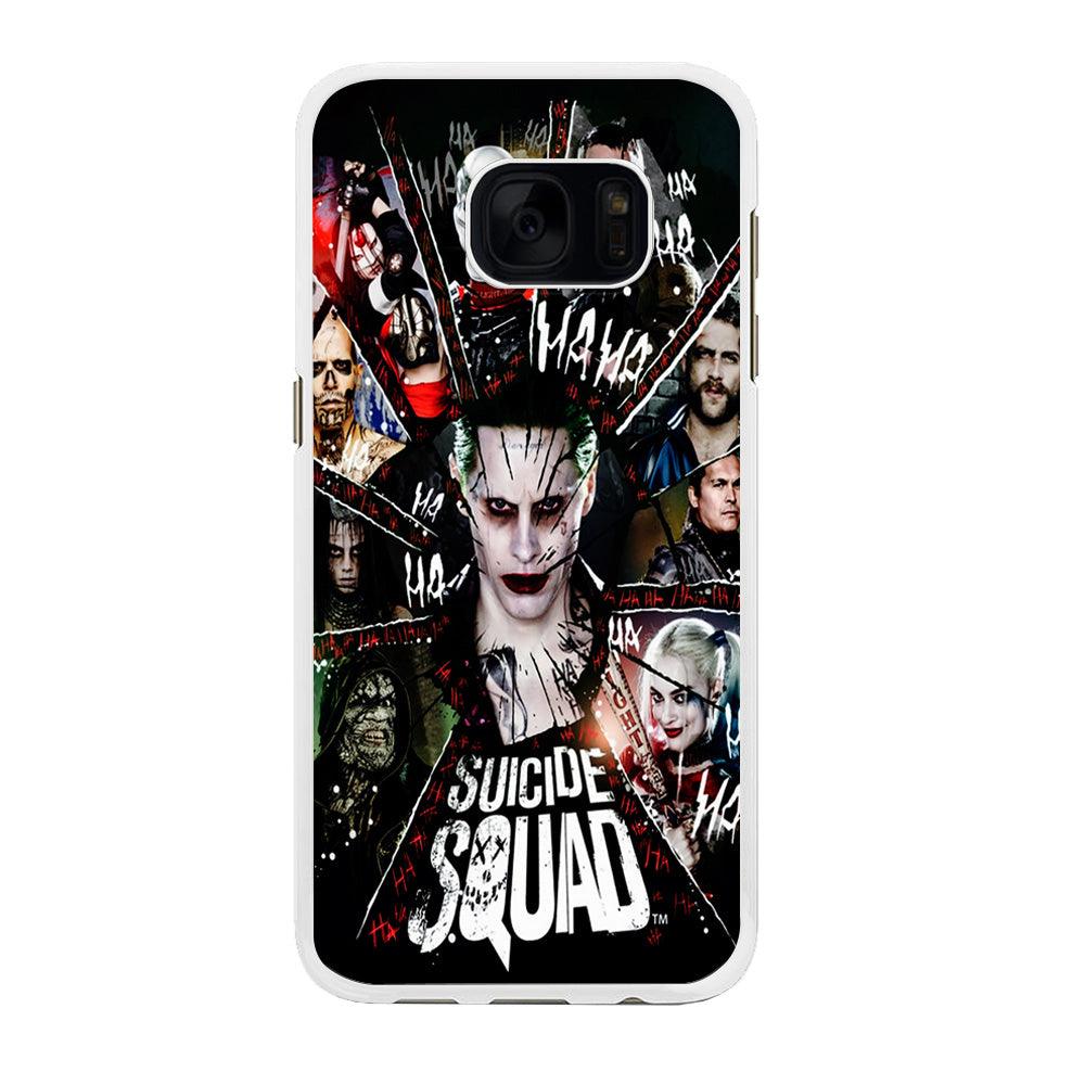 Suicide Squad Character Samsung Galaxy S7 Edge Case-Rubber / White (2D Case)-Xtracase