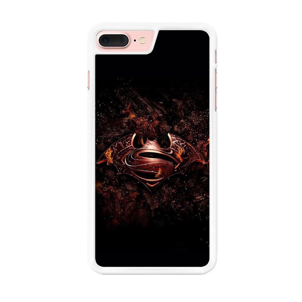 Superman 003 iPhone 8 Plus Case-Rubber / White (2D Case)-Xtracase