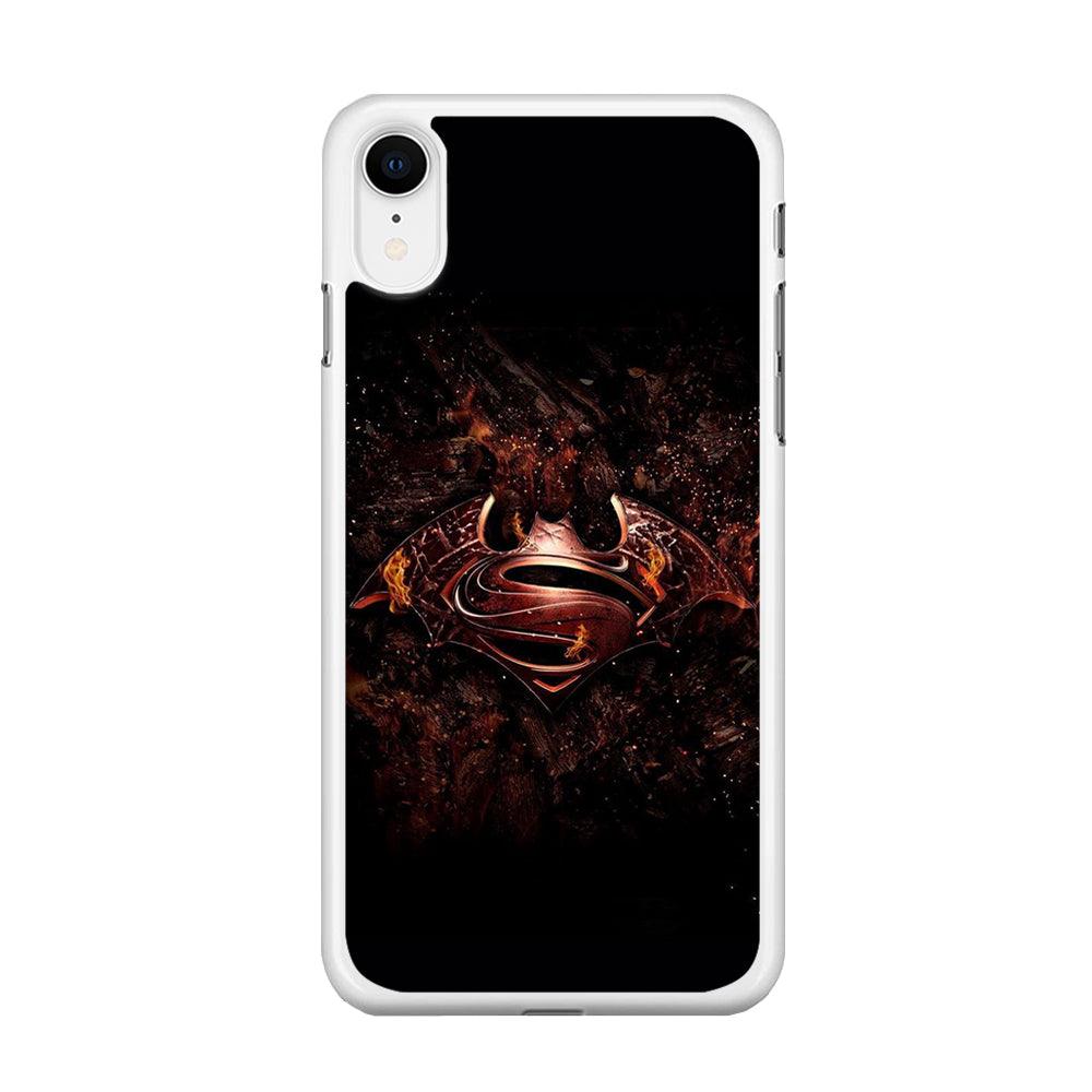 Superman 003 iPhone XR Case-Rubber / White (2D Case)-Xtracase