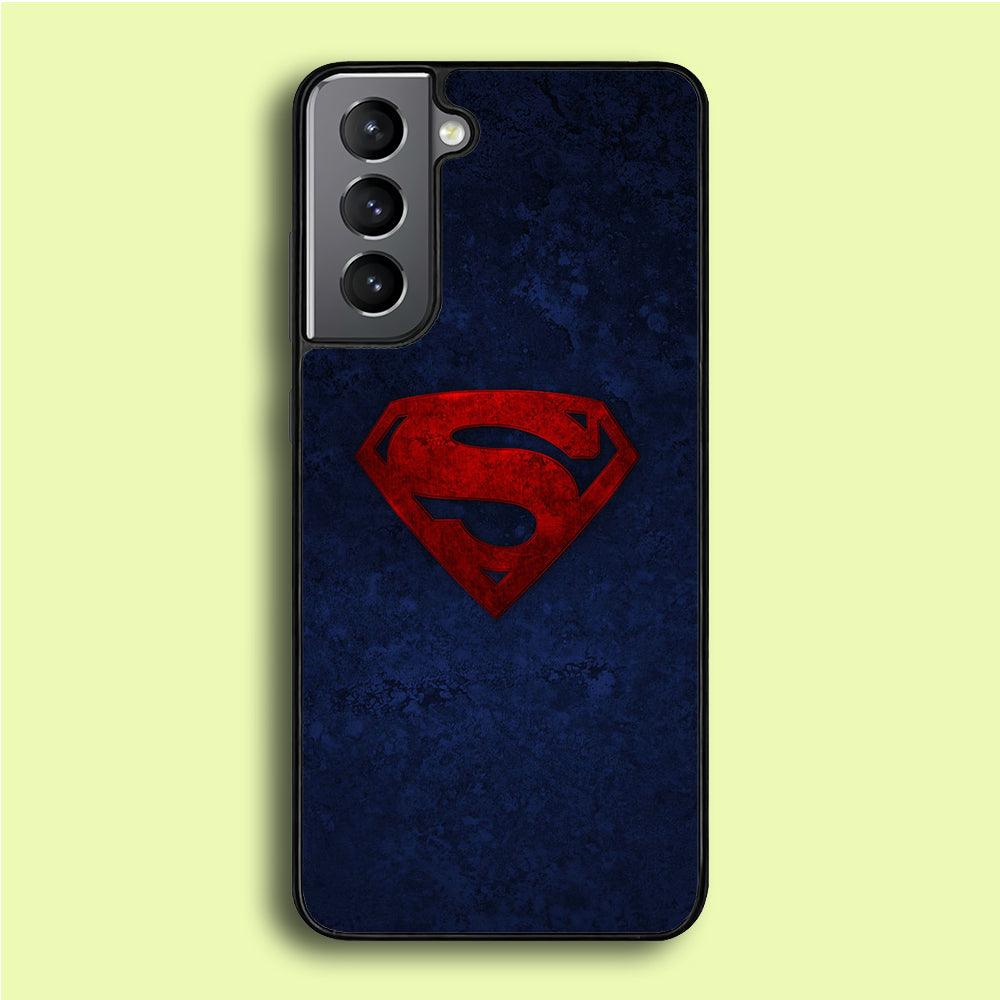 Superman Logo Samsung Galaxy S21 Plus Case-Rubber / Black (2D Case)-Xtracase
