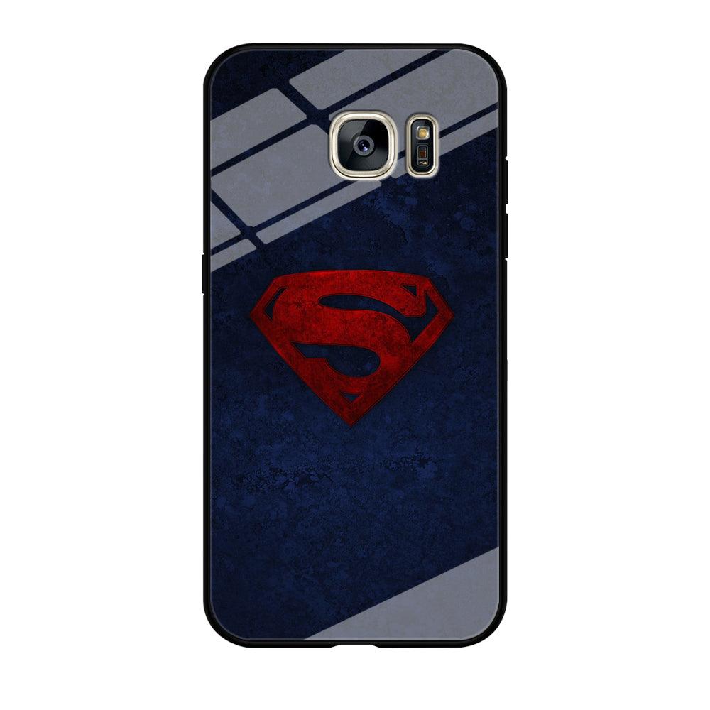 Superman Logo Samsung Galaxy S7 Edge Case-Tempered Glass Case-Xtracase