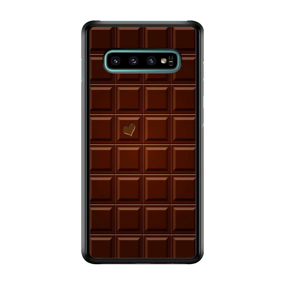 Sweet Chocolate Samsung Galaxy S10 Plus Case-Plastic / Full Wrap (3D Case)-Xtracase