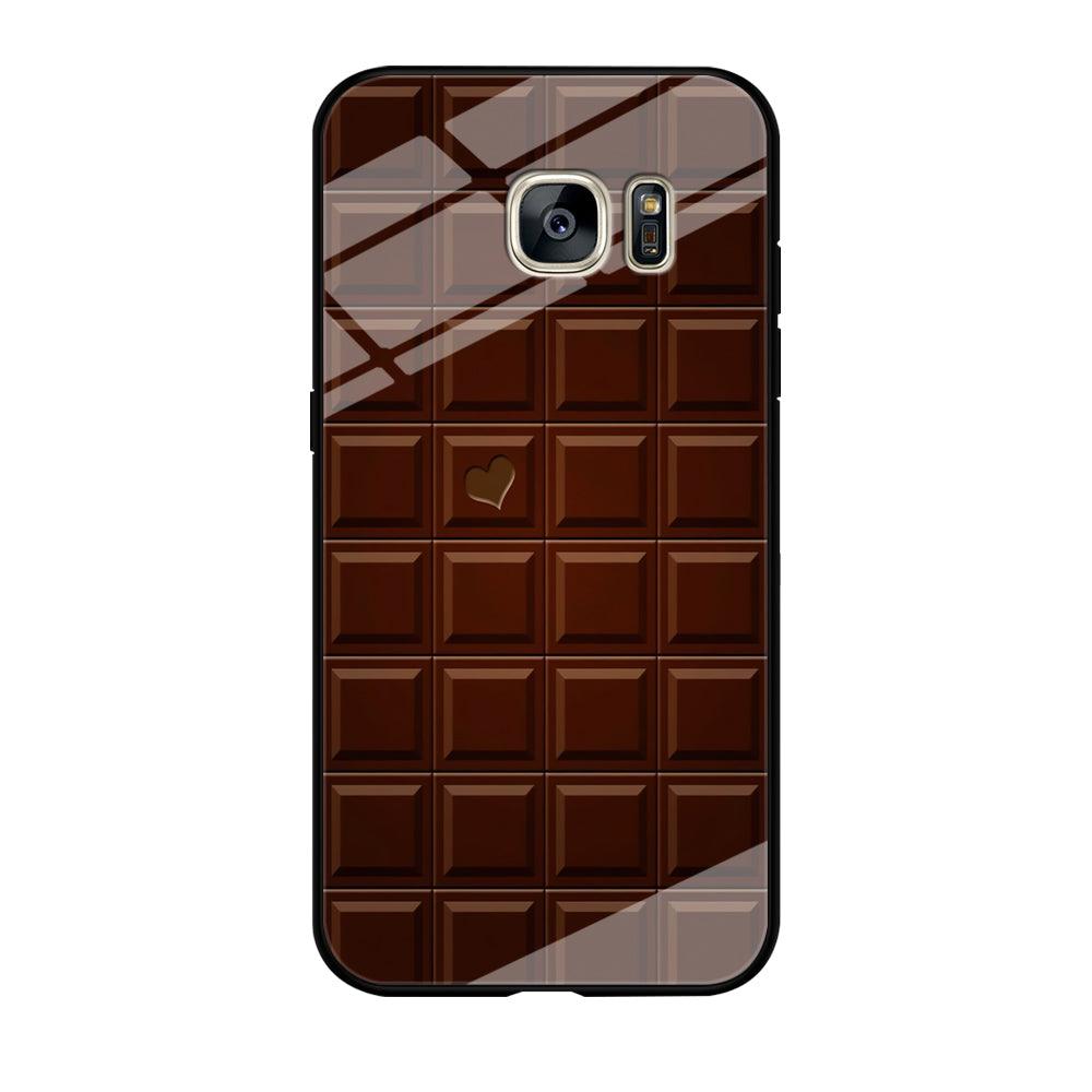 Sweet Chocolate Samsung Galaxy S7 Edge Case-Tempered Glass Case-Xtracase