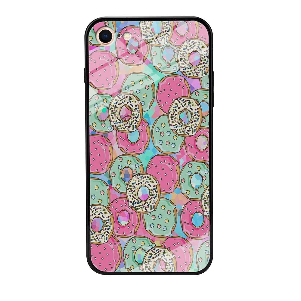 Sweet Donuts Pattern 002 iPhone 7 Case-Tempered Glass Case-Xtracase
