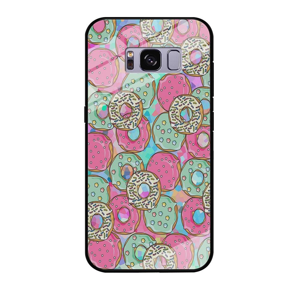 Sweet Donuts Pattern 002 Samsung Galaxy S8 Case-Tempered Glass Case-Xtracase