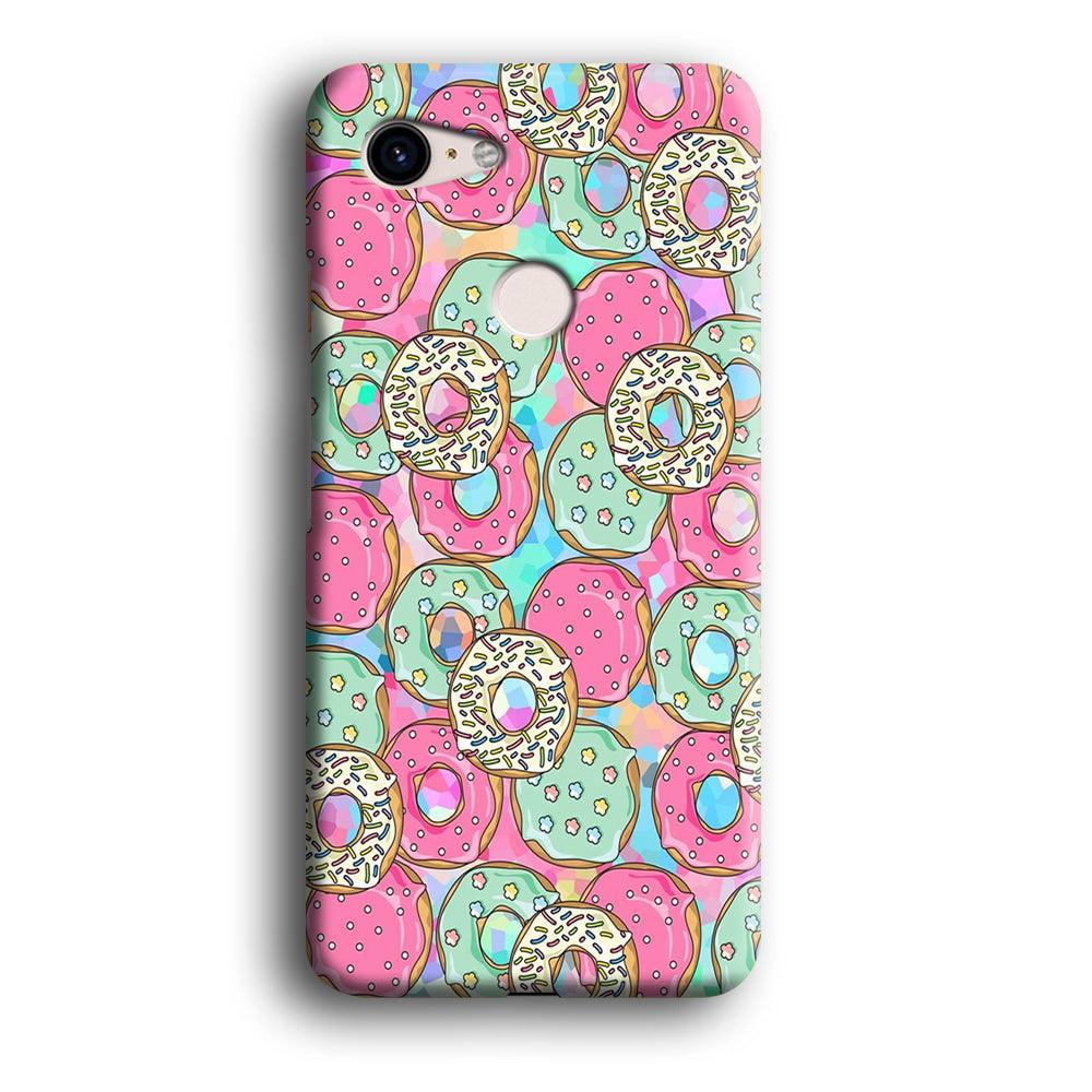 Sweet Donuts Pattern 002 Google Pixel 3 3D Case-Xtracase