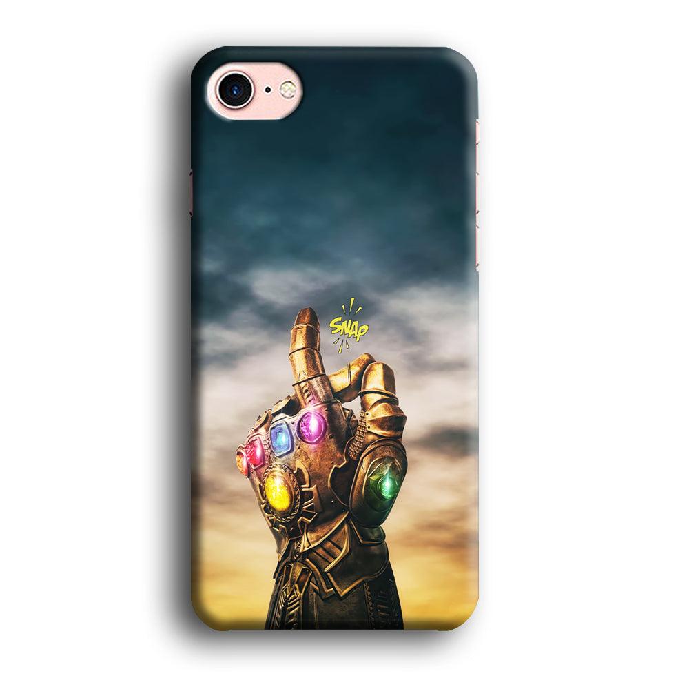 Thanos Finger Snap iPhone 7 Case-Plastic / Full Wrap (3D Case)-Xtracase