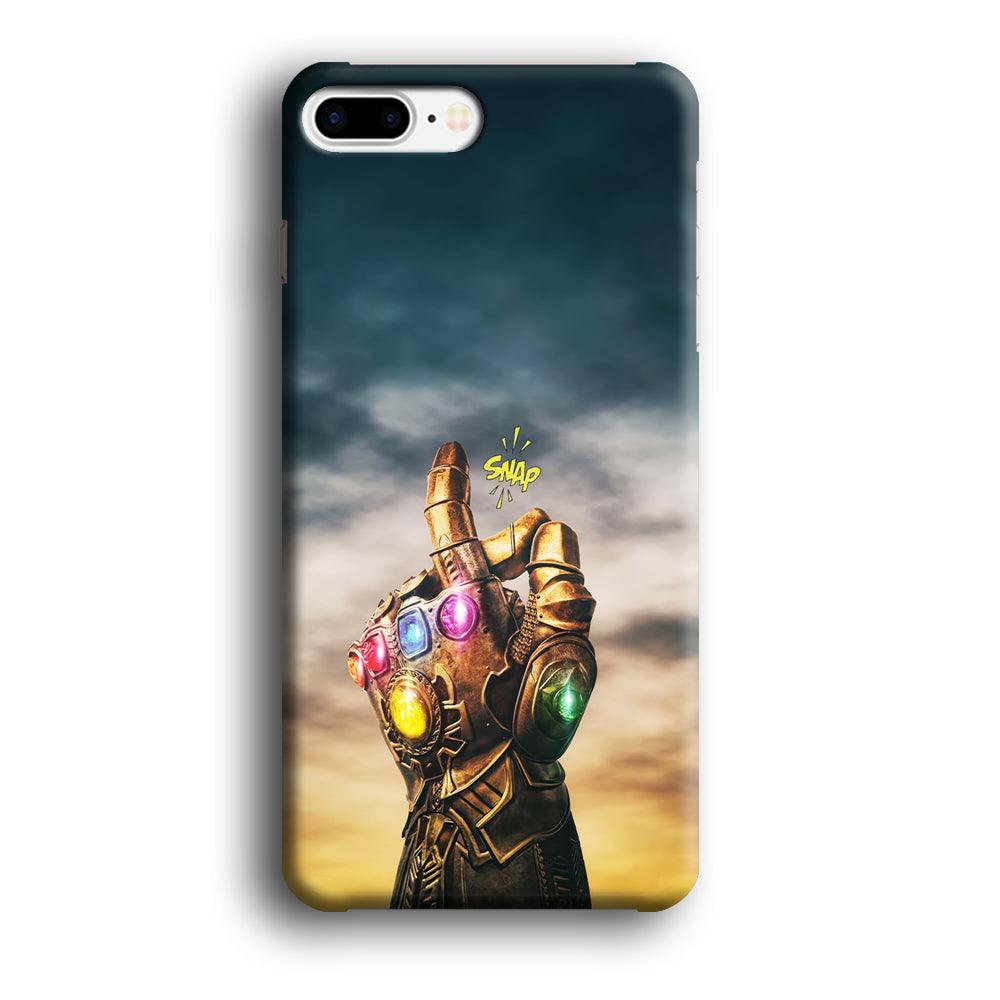 Thanos Finger Snap iPhone 8 Plus Case-Plastic / Full Wrap (3D Case)-Xtracase
