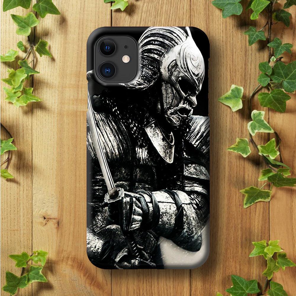 The Dark Samurai iPhone 11 Case-Plastic / Full Wrap (3D Case)-Xtracase
