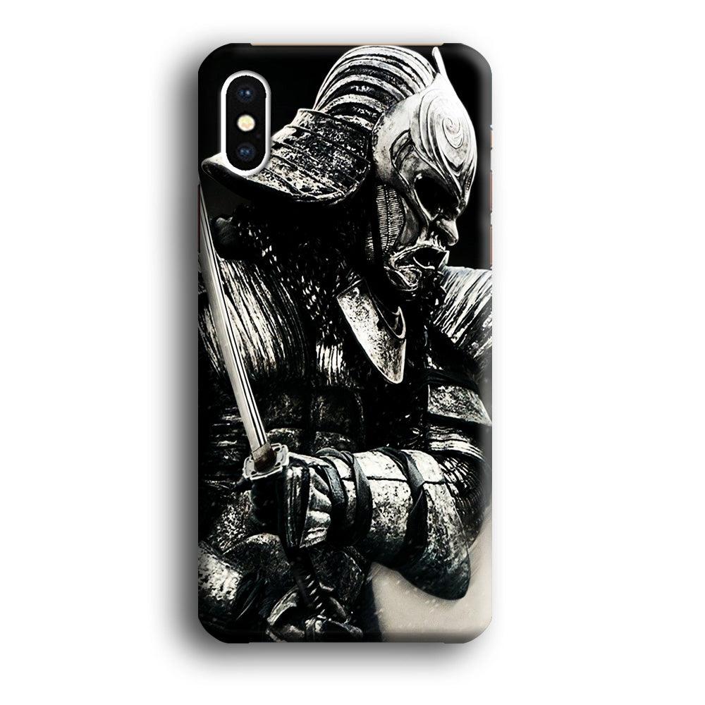 The Dark Samurai iPhone Xs Case-Plastic / Full Wrap (3D Case)-Xtracase