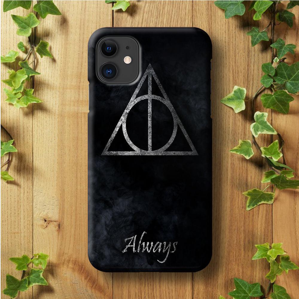 The Deathly Hallows Symbol Always iPhone 11 Case-Plastic / Full Wrap (3D Case)-Xtracase