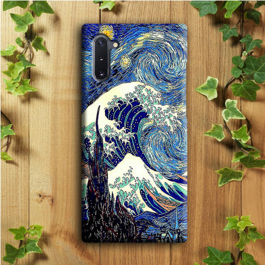 The Great Wave Starry Night Samsung Galaxy Note 10 Case