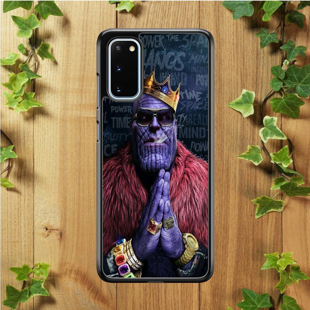 The King Thanos Samsung Galaxy S20 Case-Rubber / Black (2D Case)-Xtracase