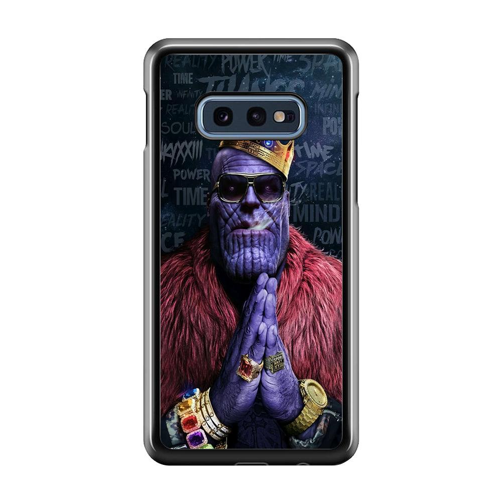 The King Thanos Samsung Galaxy S10E Case-Plastic / Full Wrap (3D Case)-Xtracase