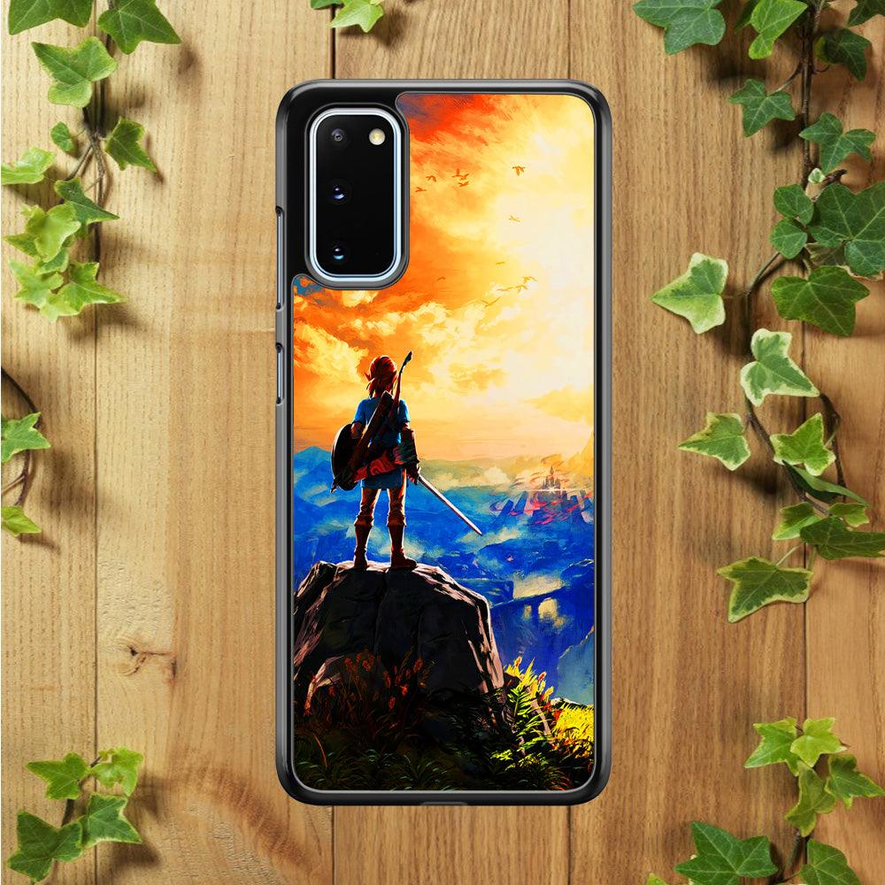 The Legend of Zelda Painting Samsung Galaxy S20 Case-Rubber / Black (2D Case)-Xtracase