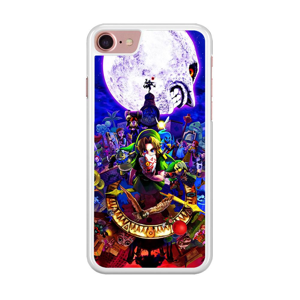 The Legend of Zelda Poster iPhone 8 Case-Rubber / White (2D Case)-Xtracase