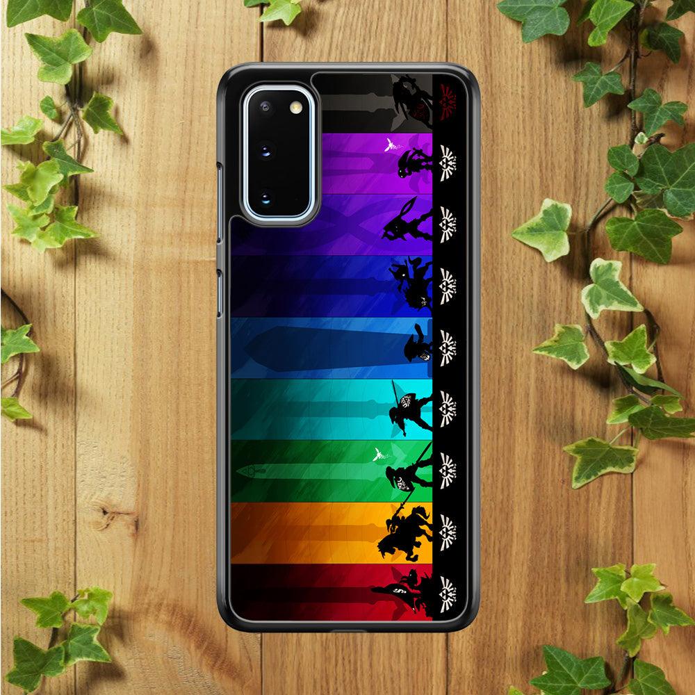 The Legend of Zelda Silhouette Samsung Galaxy S20 Case-Plastic / Full Wrap (3D Case)-Xtracase