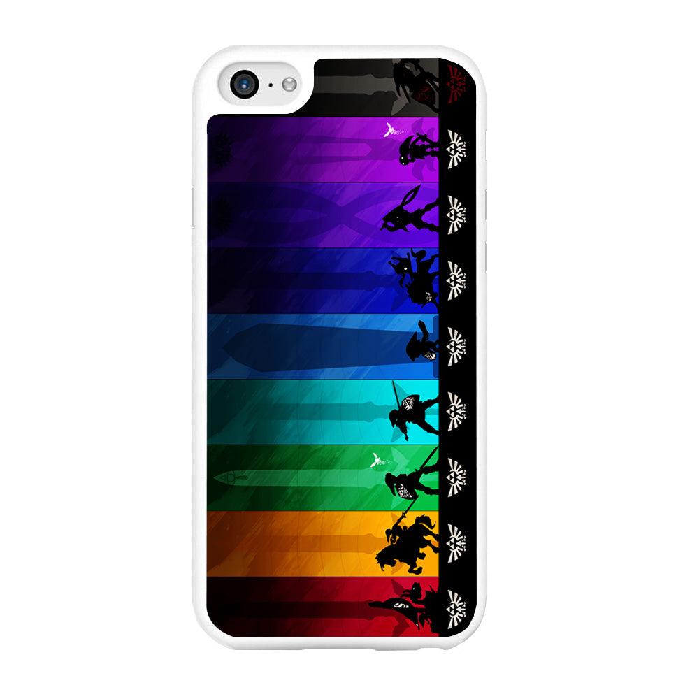 The Legend of Zelda Silhouette iPhone 6 Plus | 6s Plus Case-Rubber / White (2D Case)-Xtracase