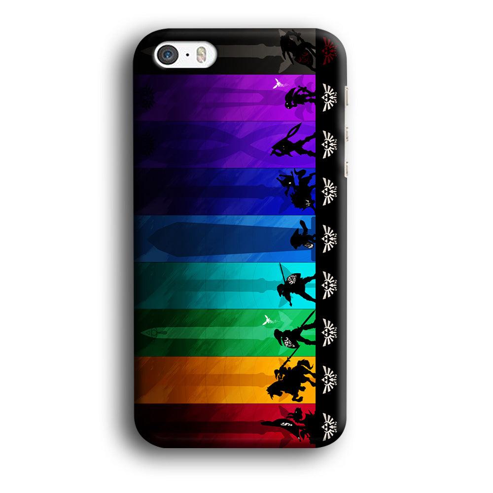 The Legend of Zelda Silhouette iPhone 5 | 5s Case-Plastic / Full Wrap (3D Case)-Xtracase