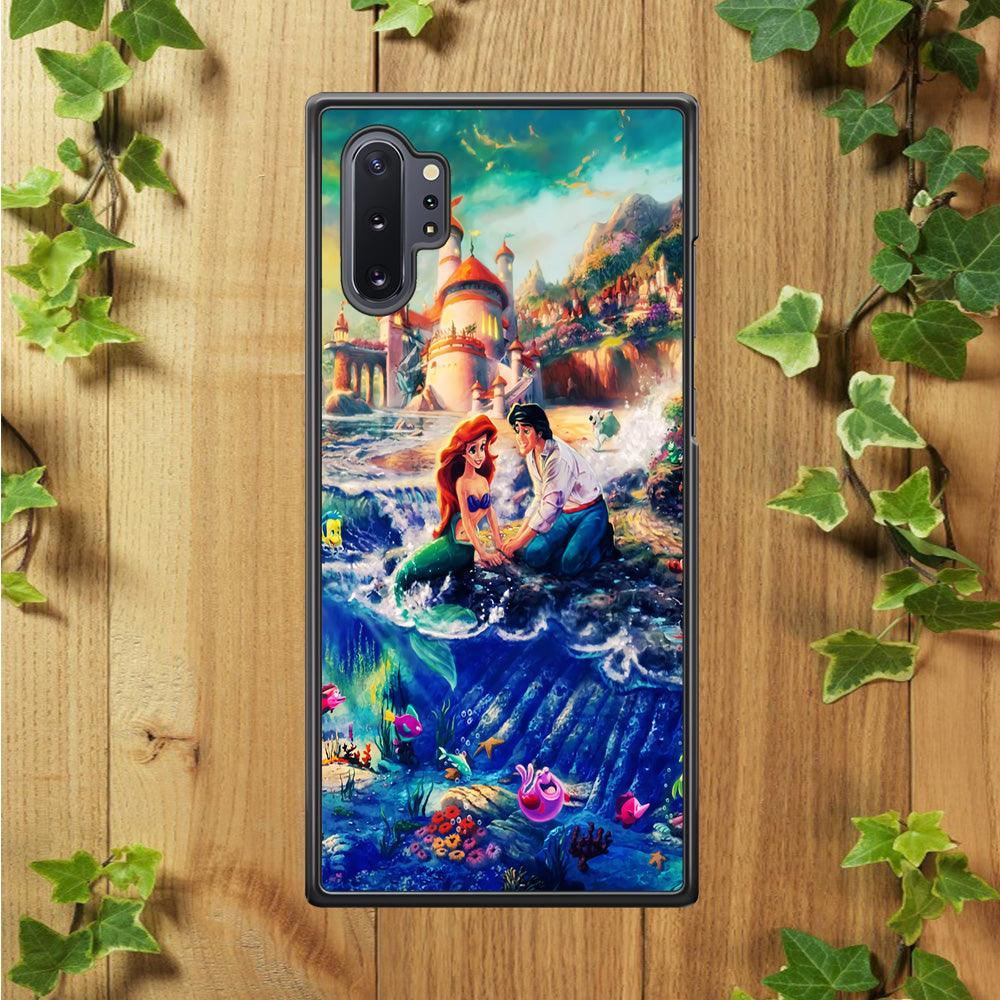 The Little Mermaid Samsung Galaxy Note 10 Plus Case-Rubber / White (2D Case)-Xtracase