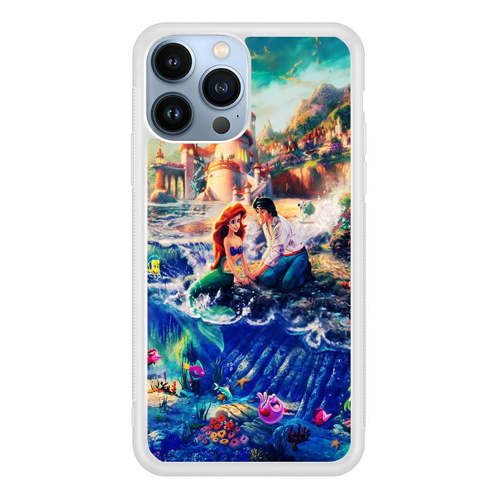 The Little Mermaid iPhone 13 Pro Max Case-Rubber / White (2D Case)-Xtracase