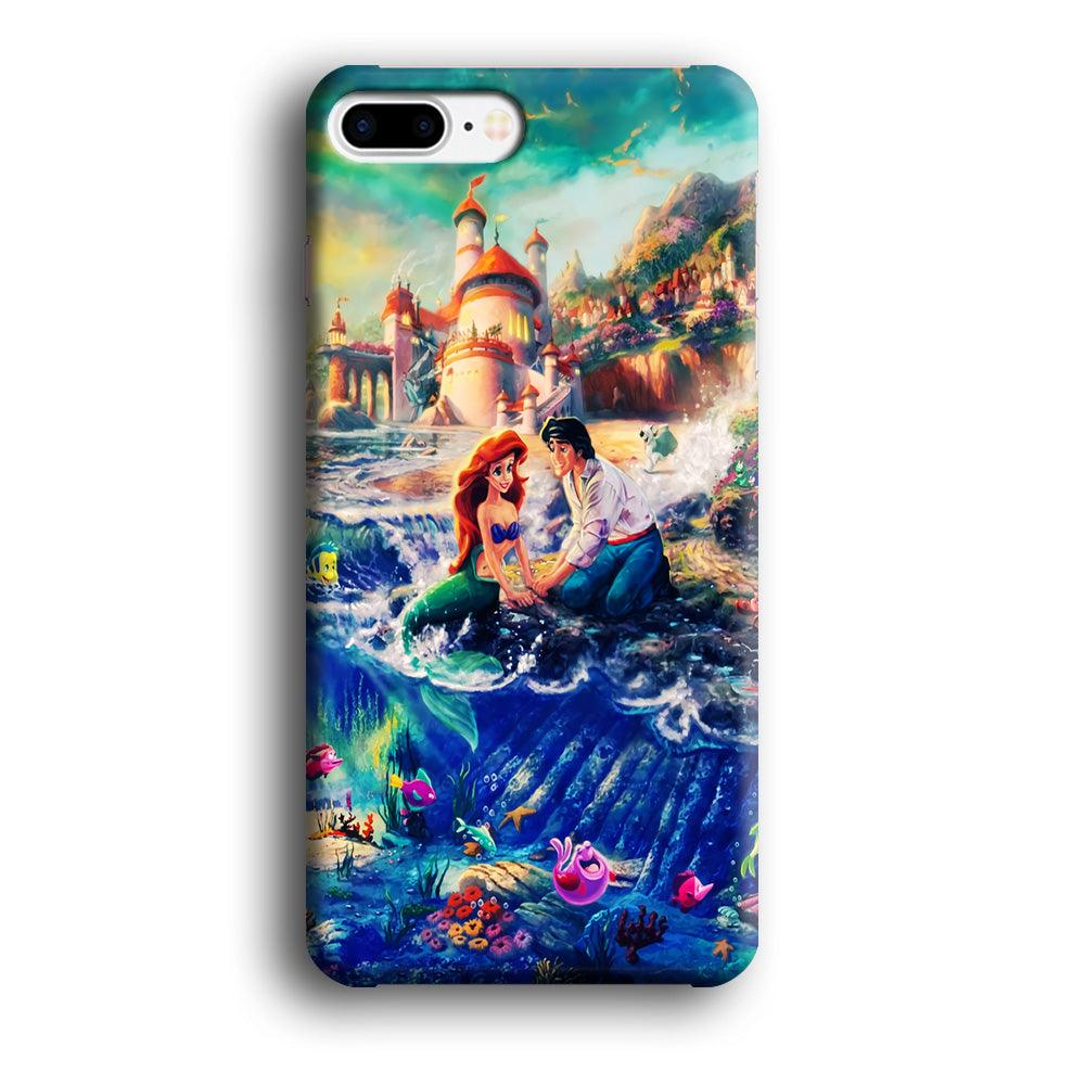 The Little Mermaid iPhone 8 Plus Case-Plastic / Full Wrap (3D Case)-Xtracase