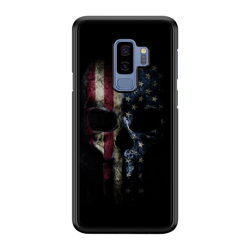 The Punisher American Flag Samsung Galaxy S9 Plus Case-Plastic / Full Wrap (3D Case)-Xtracase