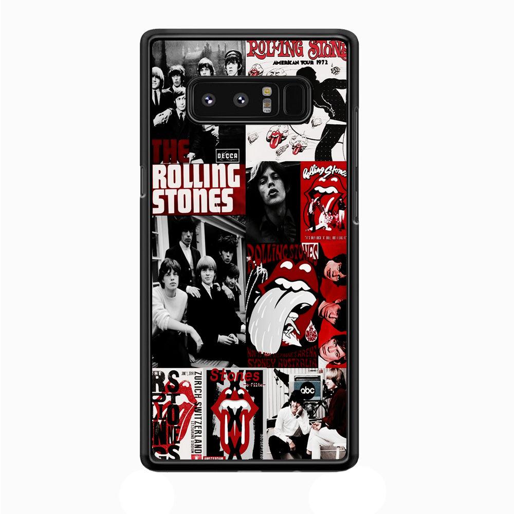 The Rolling Stones Collage Samsung Galaxy Note 8 Case-Plastic / Full Wrap (3D Case)-Xtracase