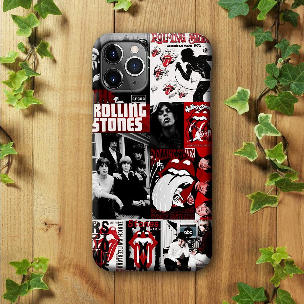 The Rolling Stones Collage iPhone 11 Pro Case-Plastic / Full Wrap (3D Case)-Xtracase