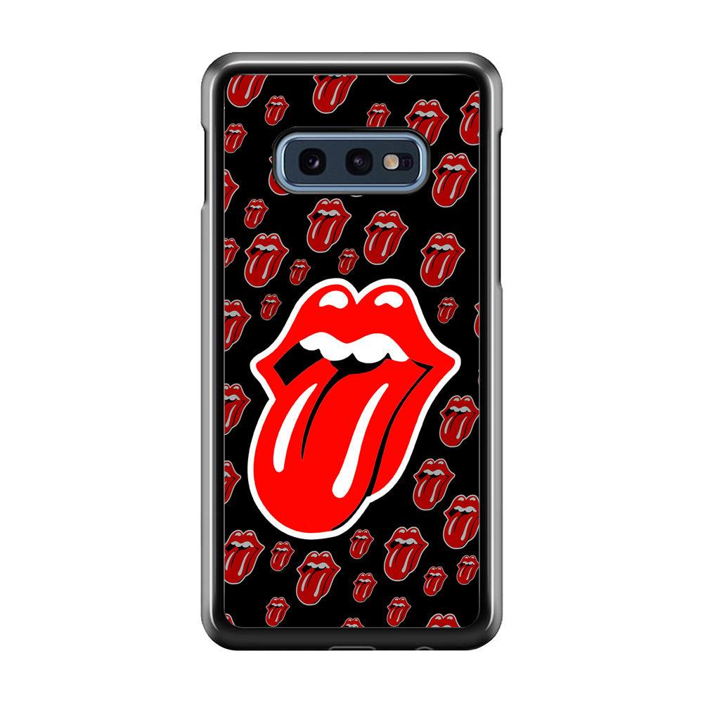 The Rolling Stones Logo Samsung Galaxy S10E Case-Plastic / Full Wrap (3D Case)-Xtracase