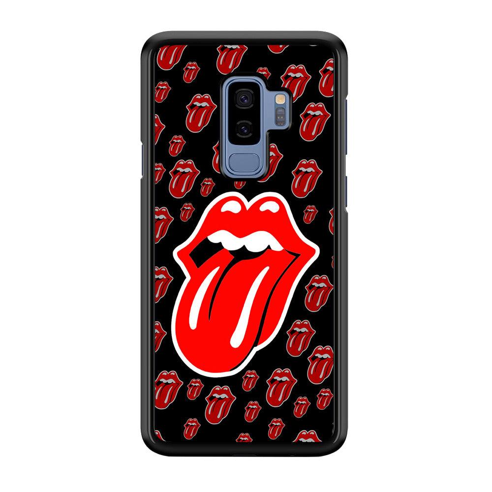 The Rolling Stones Logo Samsung Galaxy S9 Plus Case-Rubber / Black (2D Case)-Xtracase