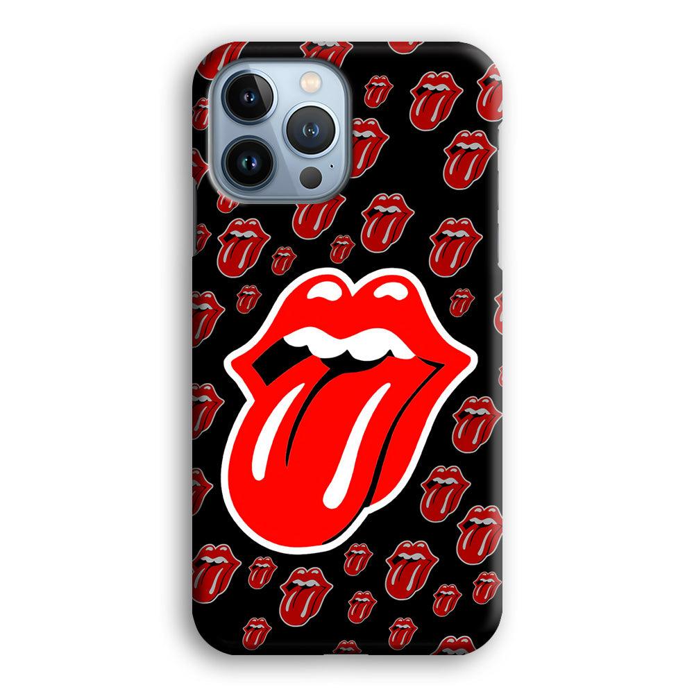 The Rolling Stones Logo iPhone 13 Pro Max Case-Plastic / Full Wrap (3D Case)-Xtracase