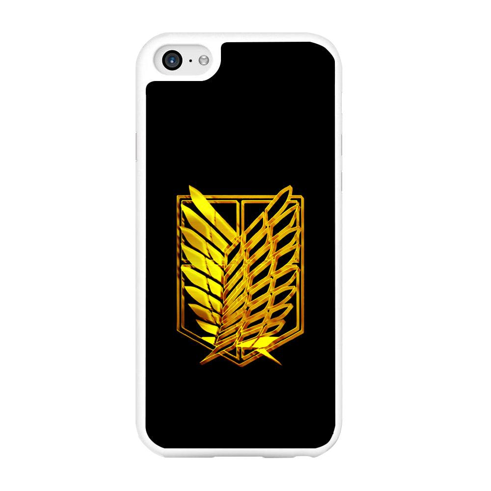 The Survey Corps Gold iPhone 6 | 6s Case-Rubber / White (2D Case)-Xtracase